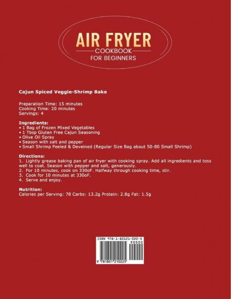 Air Fryer Cookbook for Beginners: 1000 Effortless & Delicious Air Fryer Recipes for Beginners and Advanced Users with 30 Months Meal Plan