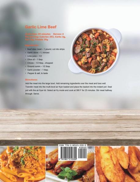Instant Pot Air Fryer Lid Cookbook: 550 Affordable Effortless and Delicious Instant Pot Air Fryer Lid Recipes for Beginners and Advanced Users
