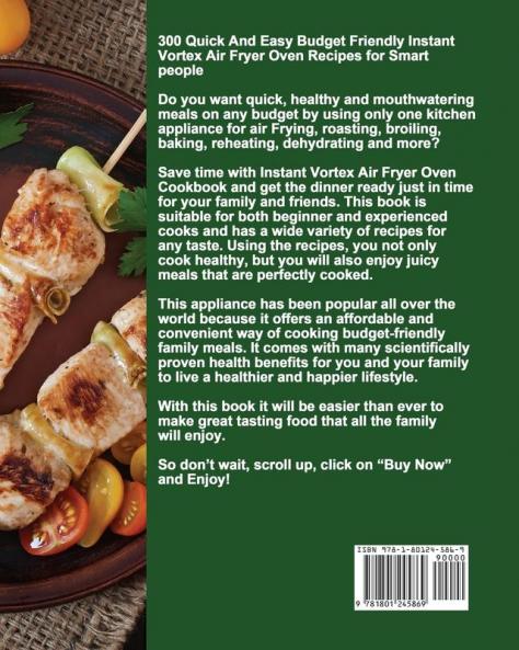 Instant Vortex Air Fryer Oven Cookbook