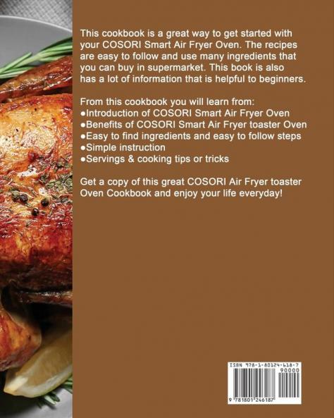 COSORI Air Fryer Toaster Oven Cookbook 2021