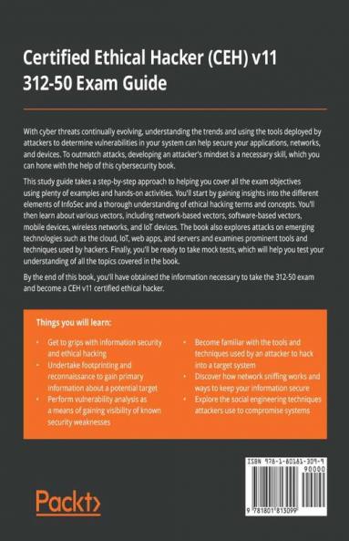 Certified Ethical Hacker (CEH) v11 312-50 Exam Guide