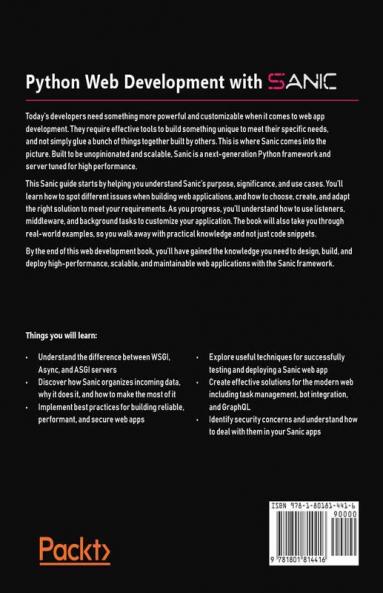 Python Web Development with Sanic