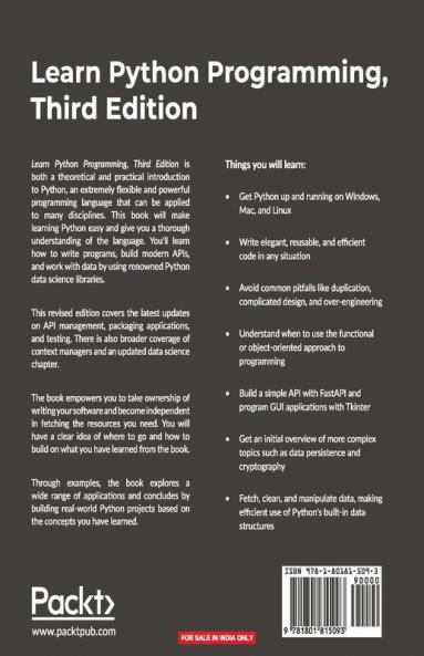 Learn Python Programming - Third Edition