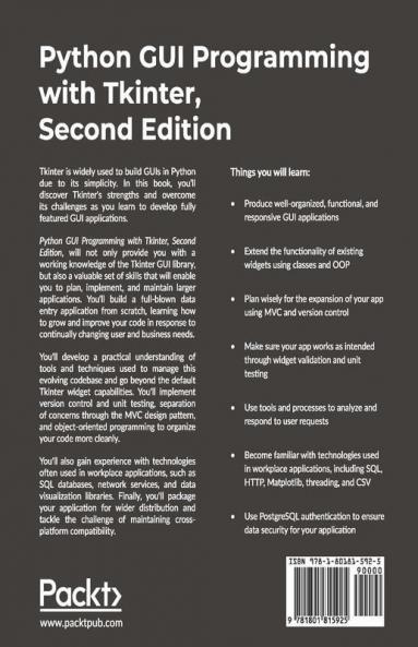 Python GUI Programming with Tkinter - Second Edition