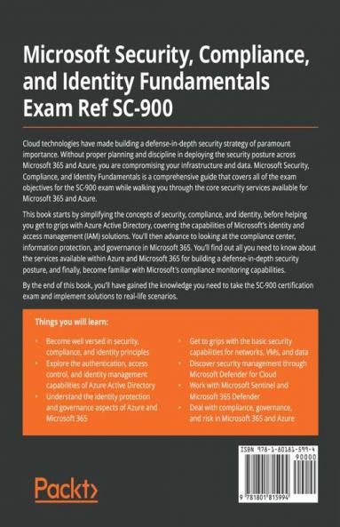 Microsoft Security Compliance and Identity Fundamentals Exam Ref SC-900