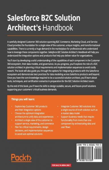 Salesforce B2C Solution Architect's Handbook
