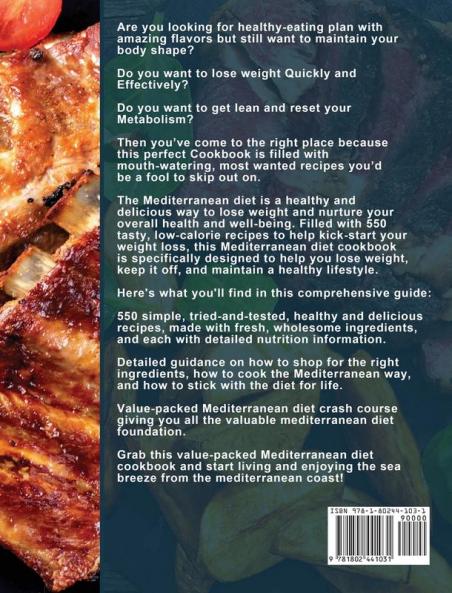 The Ultimate Mediterranean Diet Cookbook: 550 Fresh and Foolproof Mediterranean Diet Recipes for Everyday Cooking