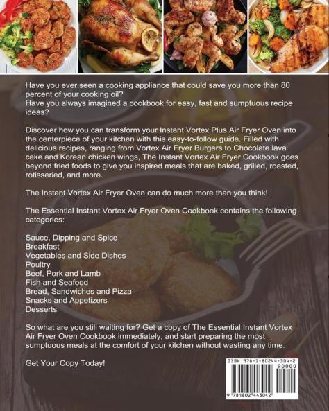 The Essential Instant Vortex Air Fryer Oven Cookbook: Healthy Fast & Fresh Recipes for Your Instant Vortex Air Fryer Oven