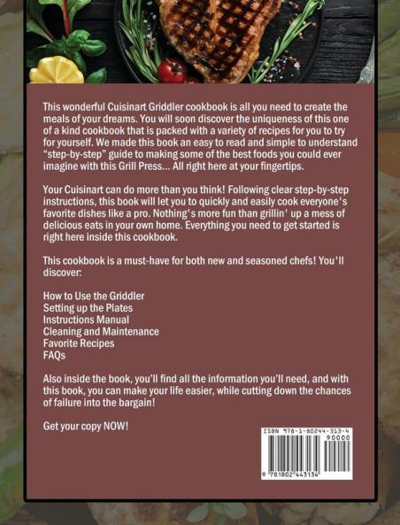 The Essential Cuisinart Griddler Cookbook: Healthy Fast & Fresh Recipes for Beginners and Advanced Users