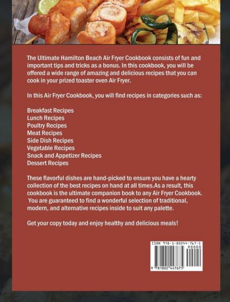 The Ultimate Hamilton Beach Air Fryer Cookbook: Many Advices and 500 Air Fryer Recipes to Impress your Guests with Original and Tasty Ideas