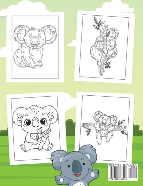 Koala Coloring Book For Kids: Koala Bear Coloring Book for Kids