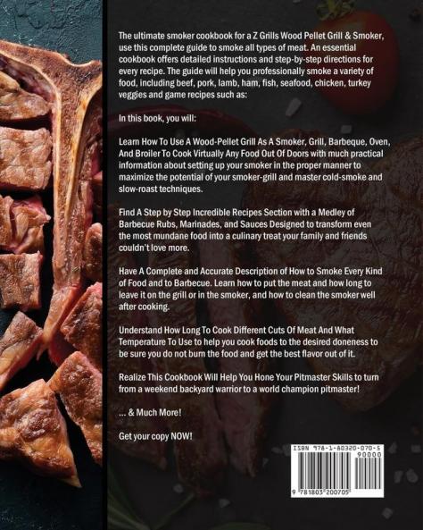 Z Grills Wood Pellet Grill & Smoker Cookbook For Beginners: Healthy & Natural Recipes to Keep Fit and Maintain Energy