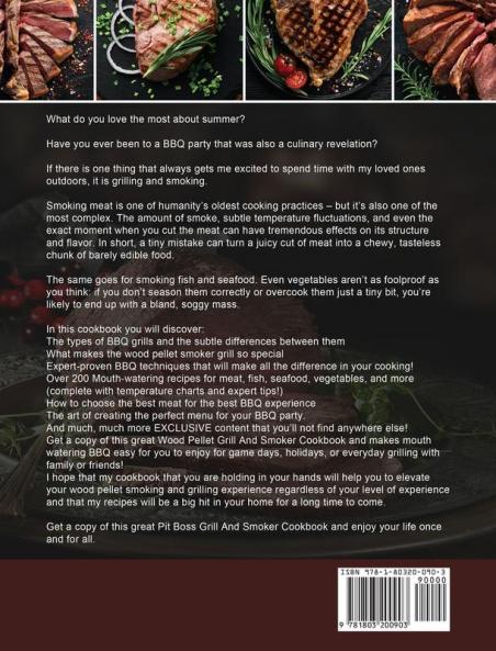 The Complete Pit Boss Wood Pellet Grill And Smoker Cookbook: Over 200 Delicious Recipes to Enjoy with Your Family and Friends