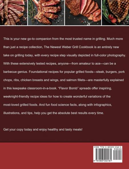 The Newest Weber Grill Cookbook: The Ultimate Guide to Master Your Weber Grill with Flavorful Recipes and Step-by-Step Techniques for Smart People