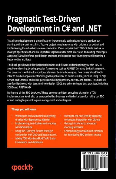 Pragmatic Test-Driven Development in C# and .NET