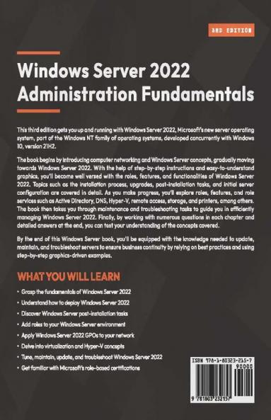 Windows Server 2022 Administration Fundamentals - Third Edition