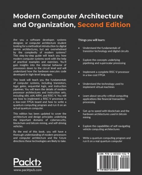 Modern Computer Architecture and Organization -: Learn x86 ARM and RISC-V architectures and the design of smartphones PCs and cloud servers