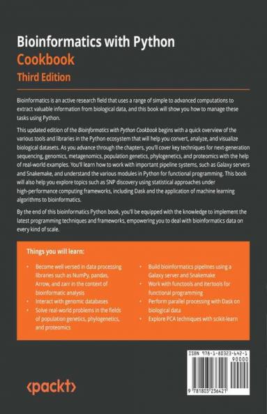 Bioinformatics with Python Cookbook - Third Edition