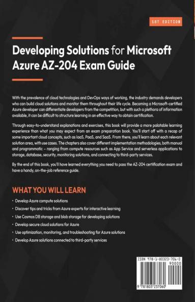 Developing Solutions for Microsoft Azure AZ-204 Exam Guide