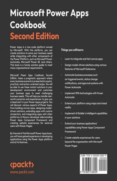 Microsoft Power Apps Cookbook - Second Edition