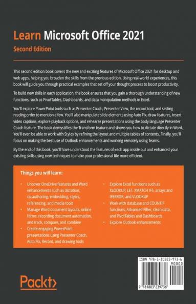 Learn Microsoft Office 2021 - Second Edition