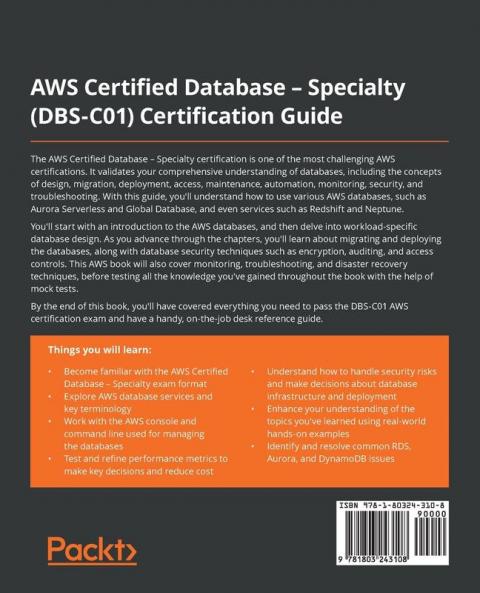 AWS Certified Database - Specialty (DBS-C01) Certification Guide