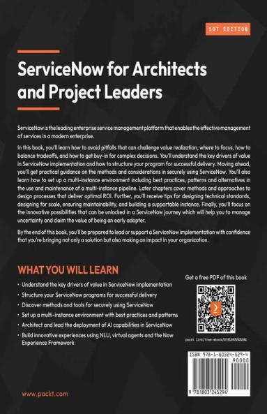 ServiceNow for Architects and Project Leaders