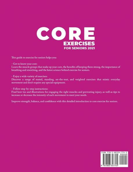 Core Exercises for Seniors 2021: Build your own balance every day and increase your self-confidence