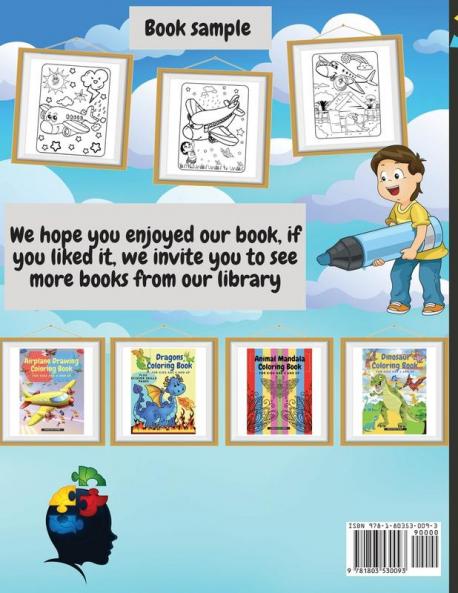 Airplane Coloring Book for Kids