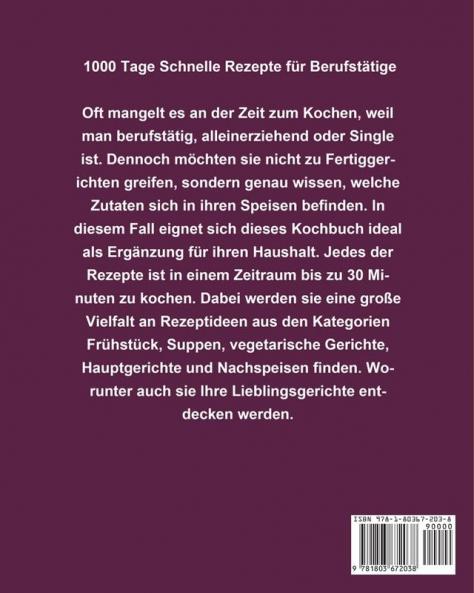 Schnelle Rezepte für Berufstätige 2025