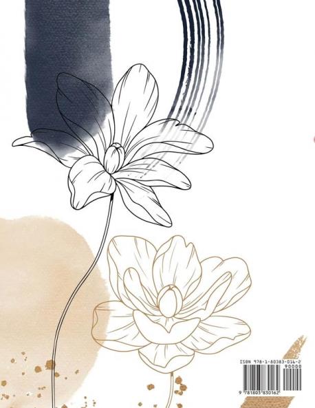 Flower girl coloring book: Coloring book with an original flower design for creative art activities friendly to girls and more