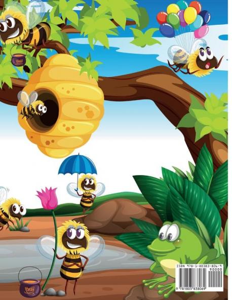 Bee Coloring Book for Kids: Charming Bee Coloring Book Gorgeous Designs with Cute Bee for Relaxation and Stress Relief