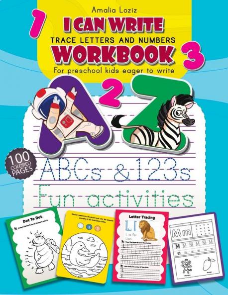 Trace Letters and Numbers Workbook