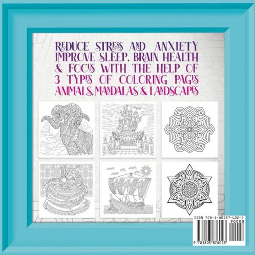Adult Coloring Book Stress Relieving