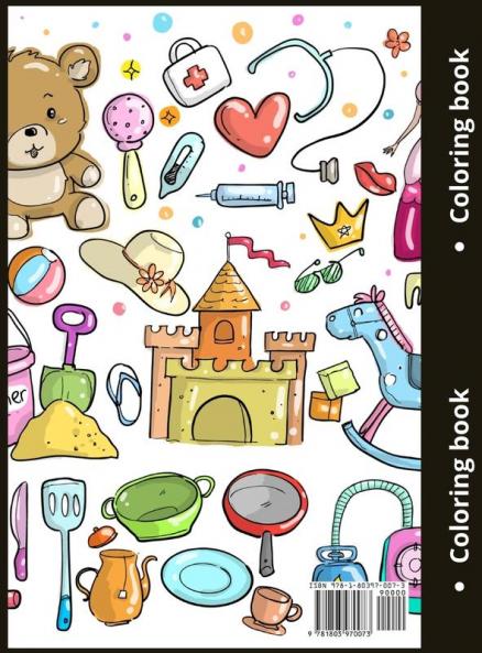 Yum Yum Baby Loves Food: Cute Food Coloring Pages