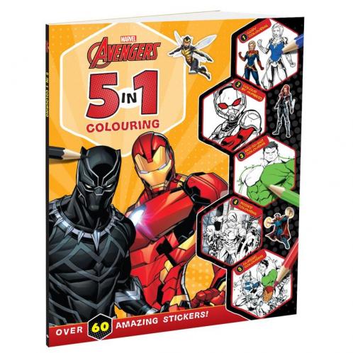 Marvel Avengers: 5-in-1 Colouring