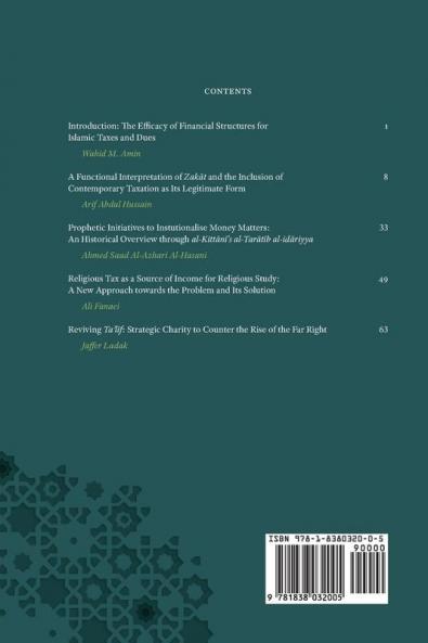 The Efficacy of Financial Structures for Islamic Taxes and Dues