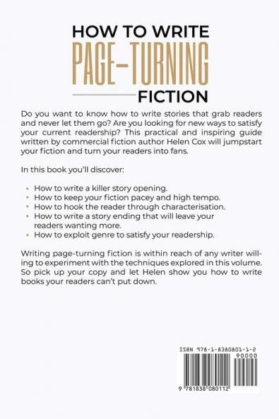 How to Write Page-Turning Fiction: Advice to Authors Book 3