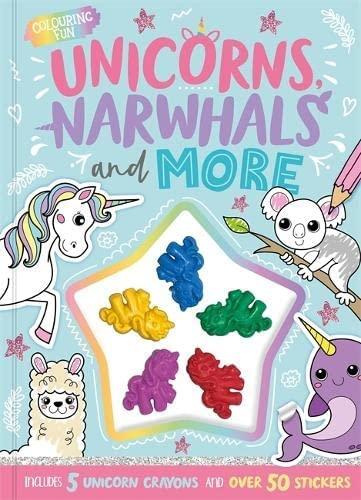 Unicorns Narwhals and More (Shaped Crayon Bumper Colouring) Igloo Books