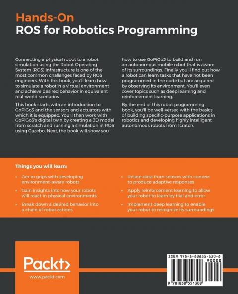 Hands-On ROS for Robotics Programming