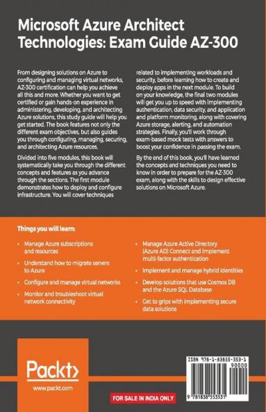 Microsoft Azure Architect Technologies Exam Guide AZ-300