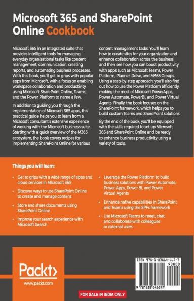 Microsoft 365 and SharePoint Online Cookbook