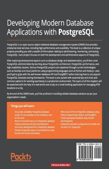 Developing Modern Database Applications with PostgreSQL