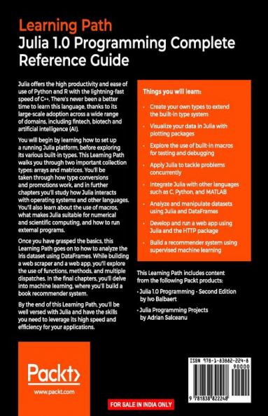 Julia 1.0 Programming Complete Reference Guide