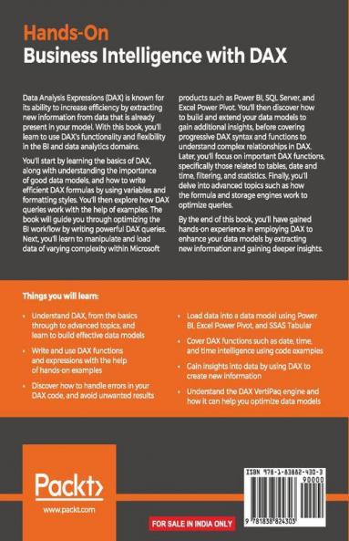 Hands-On Business Intelligence with DAX