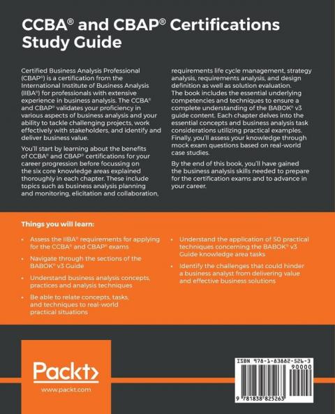 CCBA® and CBAP® Certifications Study Guide