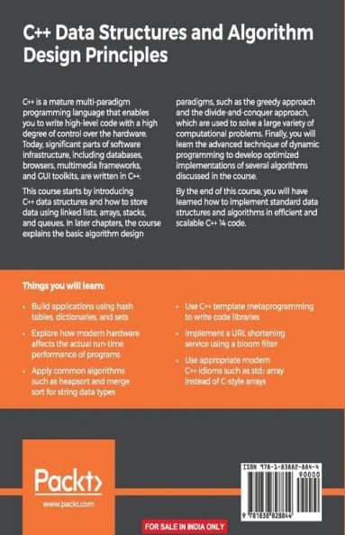 C++ Data Structures and Algorithm Design Principles