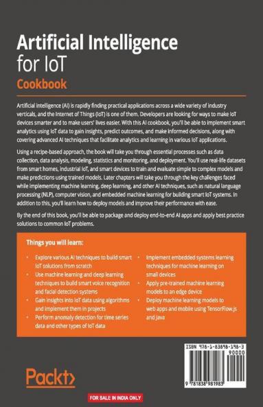 Artificial Intelligence for IoT Cookbook