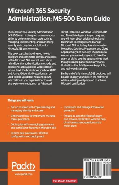 Microsoft 365 Security Administration MS-500 Exam Guide