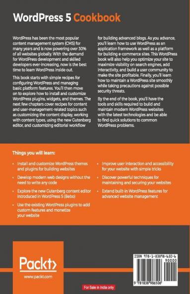 WordPress 5 Cookbook